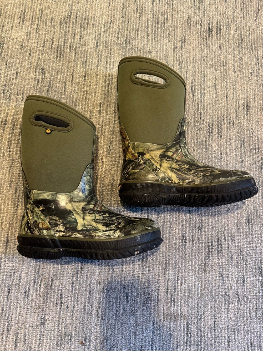 Bogs Kids Olive Green Camo Rain Boots